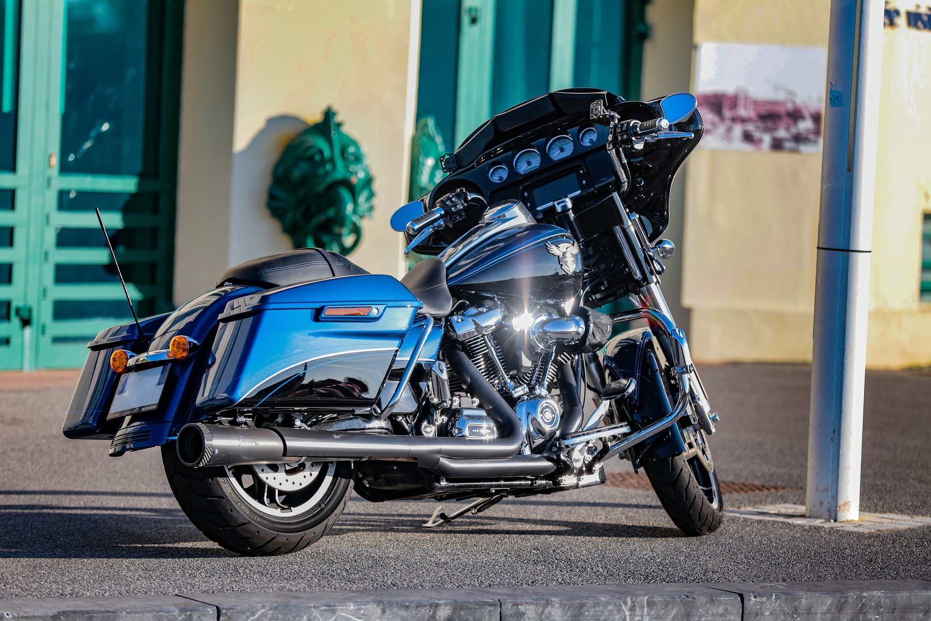 Harley Davidson motor achterkant